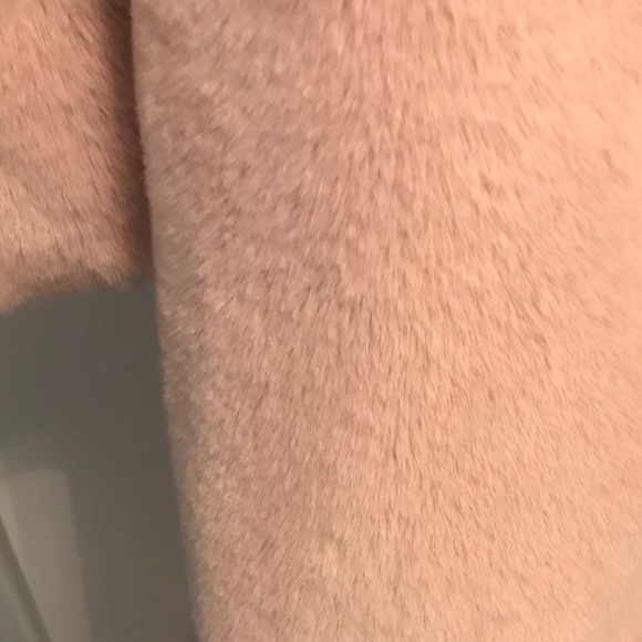 🎉HP✨LAST 1✨SALE✨NEW 5⭐️BLUSH LUXURY FAUX FUR COAT - Picture 4 of 7